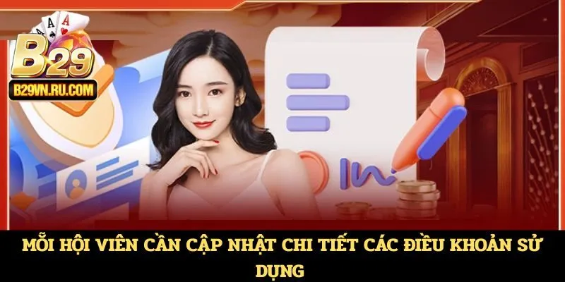 Điều khoản sử dụng về đăng ký tài khoản được quy định chi tiết